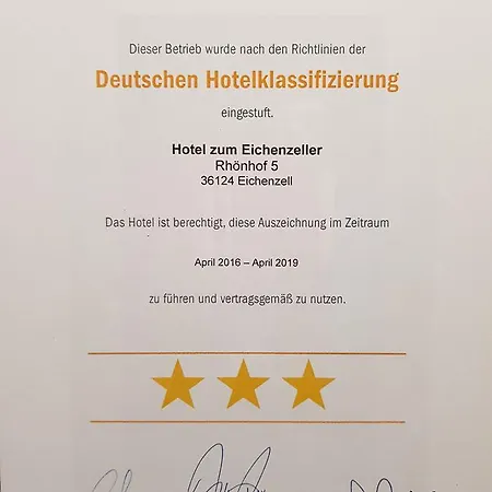Zum Eichenzeller Otel 3*